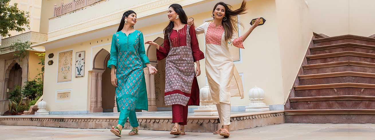 Ethnic Wear Kurtis S Kurtas Sets Kurta Suits For Women - Buy Ethnic Wear  Kurtis S Kurtas Sets Kurta Suits For Women online in India