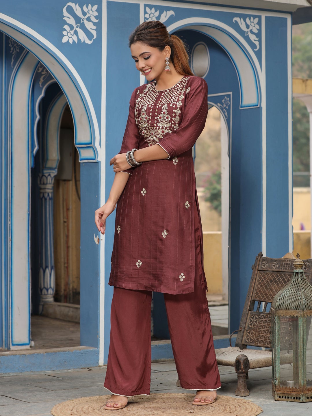 Suit Set with dupatta and palazzo
