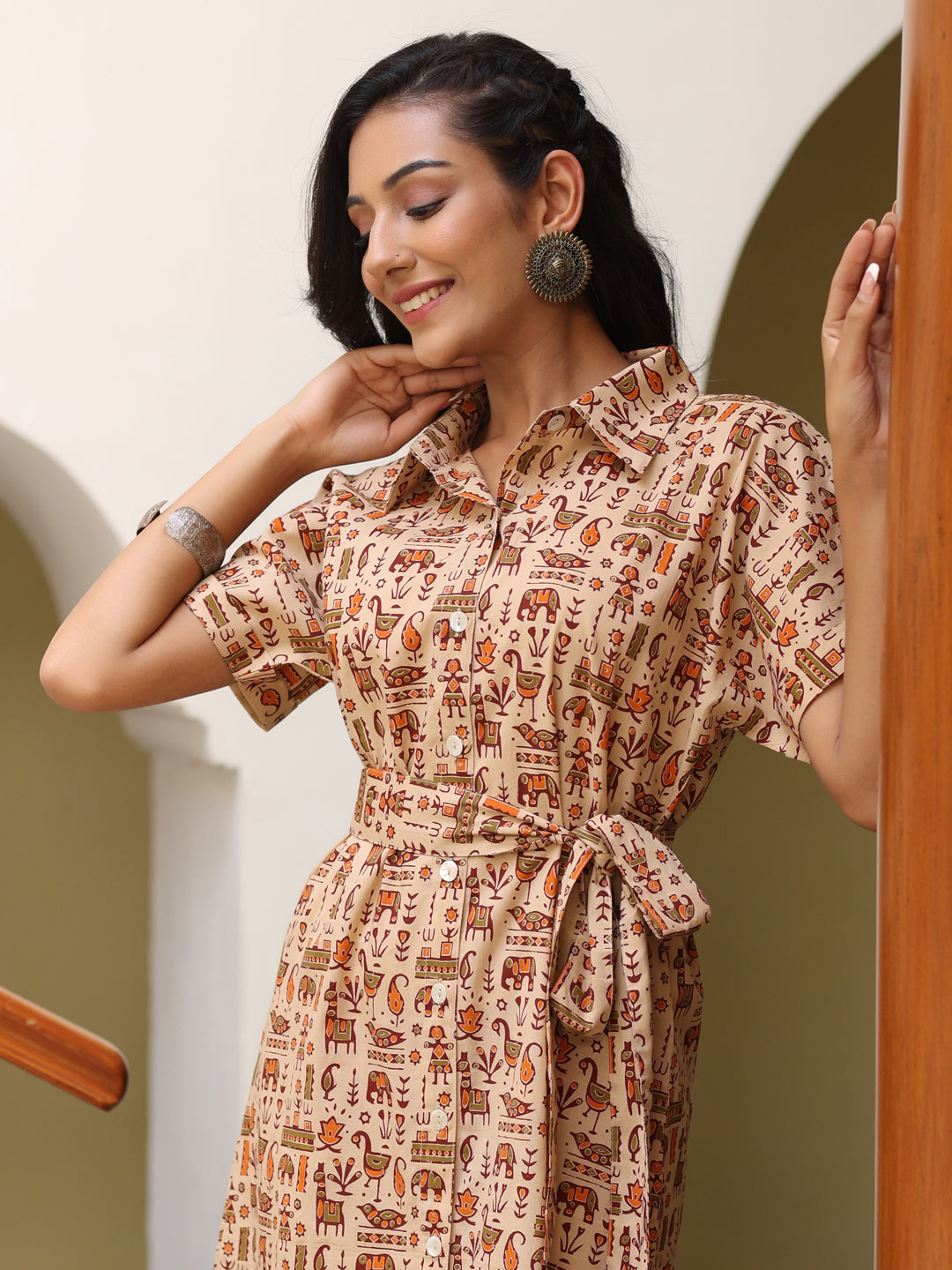 Stylish Shirt Dress Fusion Wear