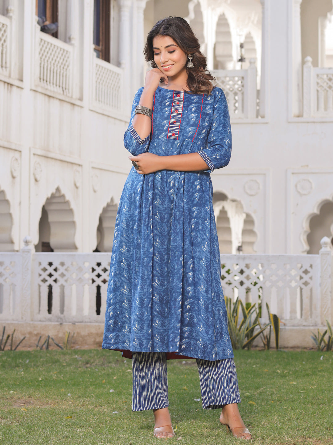 Rayon Cotton Kurti with Printed Palazzo, Size : M, XL, XXL at Best Price in  Patna