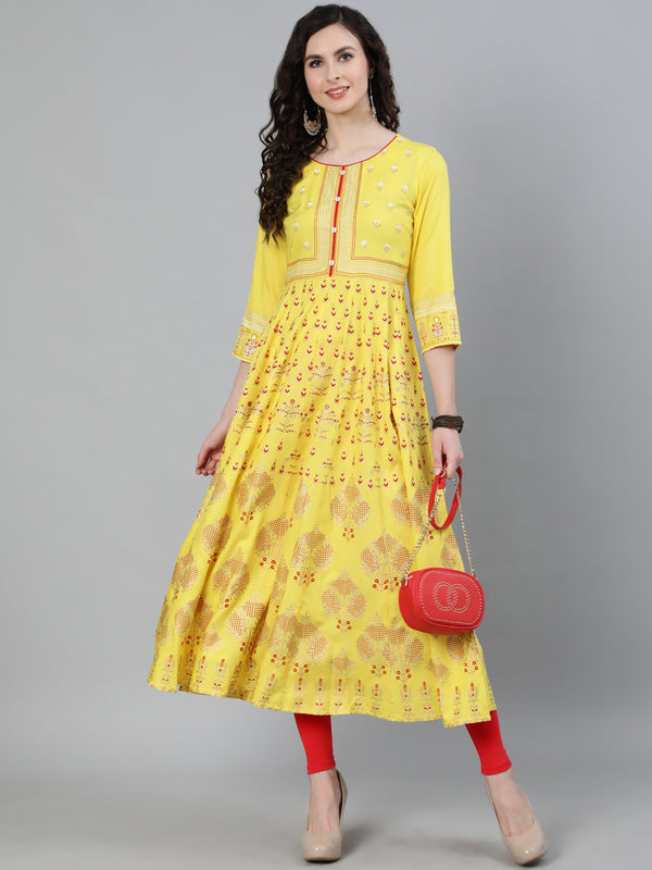 buy yellow kurta with red legging