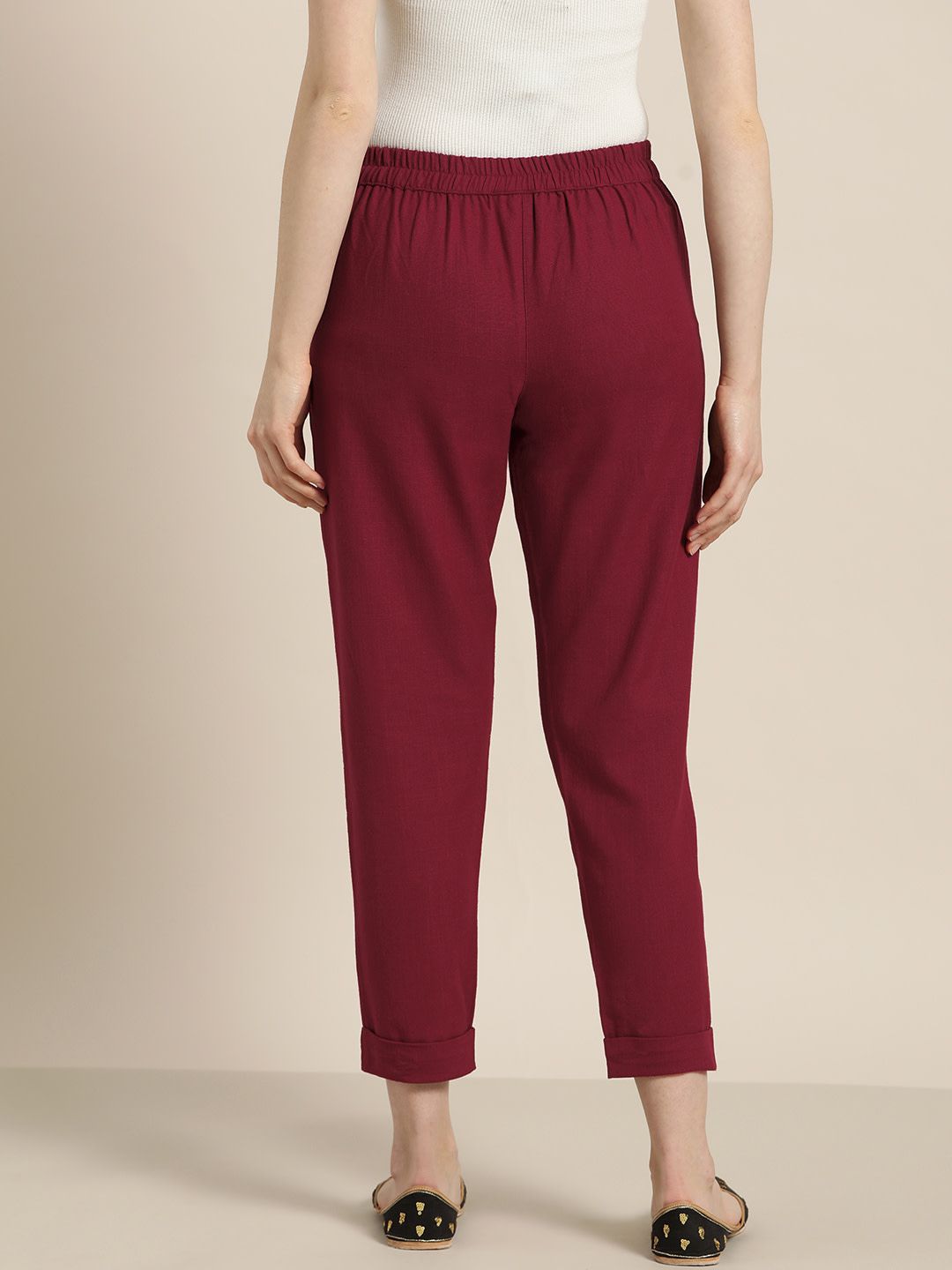 Buy ankle length straight pants for women